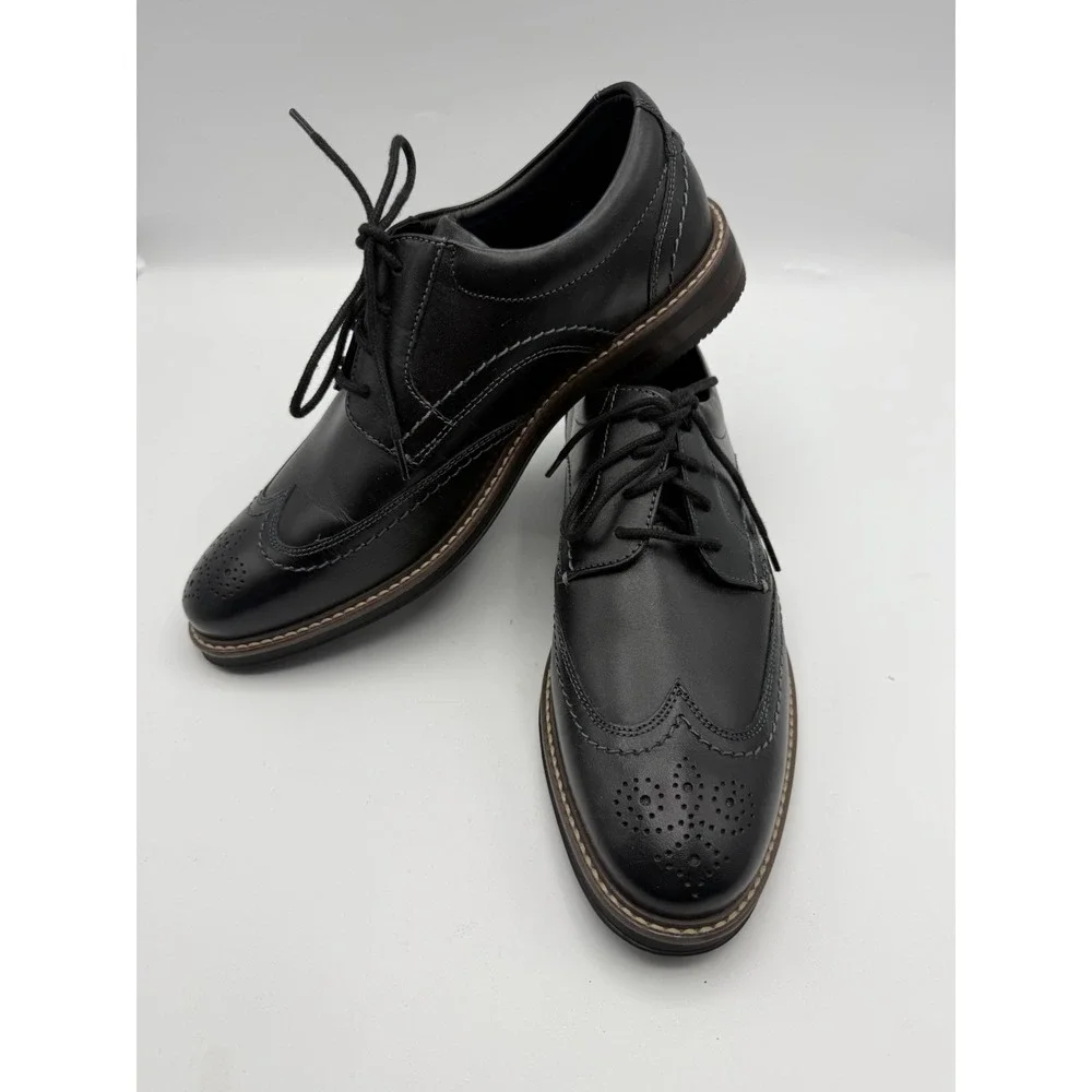 Nunn Bush Centro Flex Wing Tip Oxford Men's Oxford Black 8.5 Men's 8 1/2